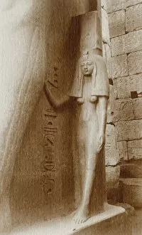 Images Dated 26th August 2016: Statue of Queen Nefertari at the Luxor Temple, Egypt