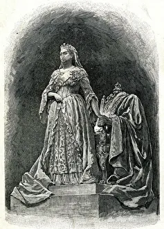 Commemorating Prints: Statue of Queen Victoria by Count Gleichen
