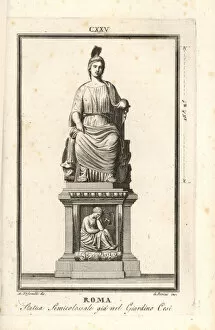 Statue of Roma, goddess of the city of Rome