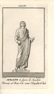 Paolo Gallery: Statue of the Roman Emperor Hadrian in clerical robes
