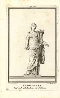 Pietro Collection: Statue of the Roman goddess Abundantia with cornucopia