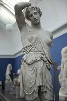 Greeks Prints: Statue of Sciarra Amazon. Marble. 2nd century AD. Roman