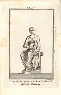 Paolo Gallery: Statue of a seated Agrippina the Younger with