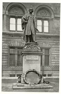 Statue, Sir Henry Irving, Charing Cross Road, London