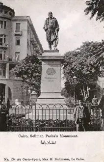 Pasha Prints: Statue of Soliman Pasha al-Faransawi at Cairo, Egypt
