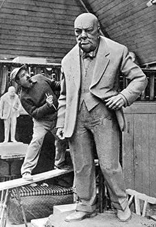 Tribute Prints: Statue of Winston Churchill