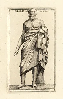 Statue of Zeno of Elea, Greek philosopher and mathematician