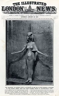 Images Dated 7th March 2018: Statuette of Isis from store chamber in Tutankhamuns tomb