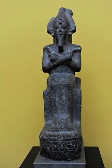 Figurine Collection: Statuette of Osiris. Granite. Third Intermediate Period. Eg