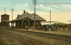 Wagons Collection: Ste Anne de Bellevue, Quebec, Canada - Railway Station