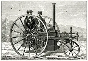 Locomotion Prints: Steam carriage, Palmer system 1886