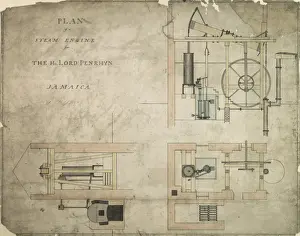 Steam engine for the Hon Lord Penrhyn, Jamaica