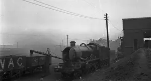 Hazy Prints: Steam engine in a smoky atmosphere