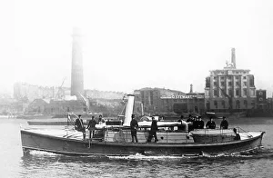 Lifeboats Prints: Steam lifeboat Queen early 1900s