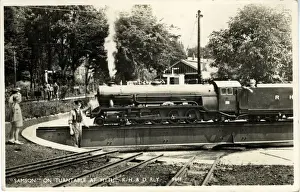 Turntable Prints: Steam Locomotive Samson on the Turntable, Romney