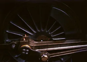 Rods Prints: Steam locomotive wheel and coupling rods