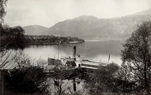 Ness Prints: Steam Ship on Loch Ness, Scotland