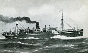 Steam Ship TSS Beltana Postcard By Geyer Studios