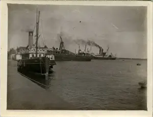 Guernsey Prints: Steam Ships Pembroke & Reindeer, St Peter Port, Channel Isla