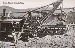Images Dated 11th July 2017: Steam shovel at Santa Cruz, Panama Canal construction