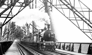 Forth Prints: Steam train crossing the Forth Bridge