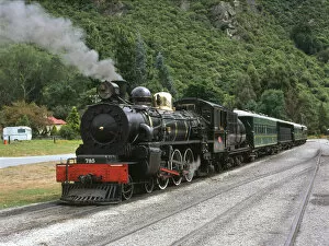 Zealand Collection: Steam train at Kingston, South Island, New Zealand