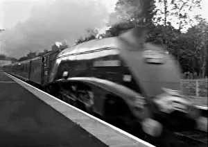 Blurred Prints: Steam train travelling at high speed