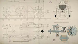 Steam turbine locomotive engine