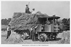 Steam Wagon on the Farm