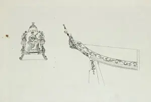 Steam yacht Caledonias stern decoration