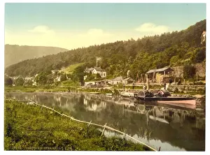 Steam Boat Prints: Steamboat pier, Trefriew (i. e. Trefriw), Wales