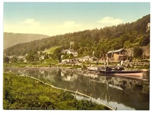 Paddle Gallery: Steamboat pier, Trefriew (i.e. Trefriw), Wales