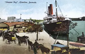 Bermudian Prints: Steamer Day, Hamilton, Bermuda