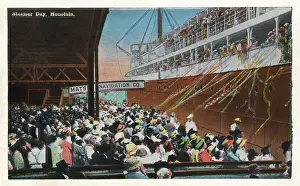Departure Prints: Steamer day in Honolulu, Hawaii, USA