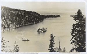 Steamer at Emerald Bay, Lake Tahoe, California, USA