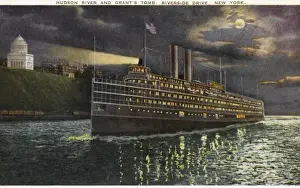 Steamer on the Hudson River