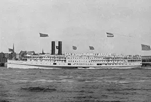 Steamer Priscilla of the Fall River Line, Massachusetts, USA