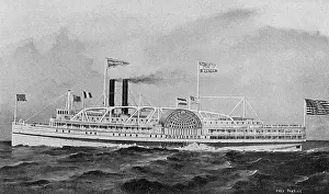 Providence Prints: Steamer Providence, Fall River Line, Massachusetts, USA