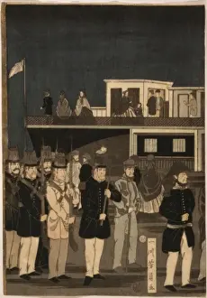Steamship in an American port