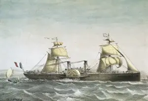 Eugenia Prints: The steamship Emperatriz Eugenia. The Transatlantic
