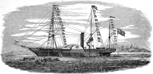 Images Dated 16th December 2004: The Steamship Viceroy, Galway Bay, 1850