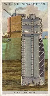 Under Water Prints: Steel Caisson