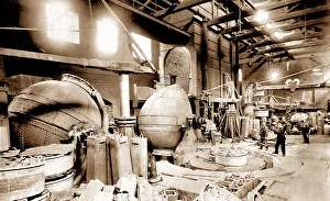 Converting Prints: Steel workers, Bessemer Converting Shop in Penistone