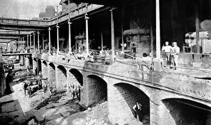 Cupola Prints: Steel Works Bessemer Cupola Stage early 1900s