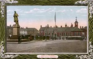 Steels Monument and the Town Hall, Carlisle, Cumbria