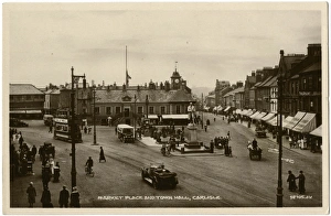 Cumbrian Gallery: Steels Monument and the Town Hall, Carlisle, Cumbria