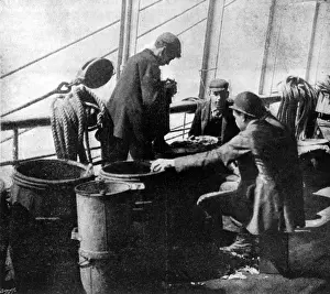 Passage Prints: Steerage passengers on an emigrant ship