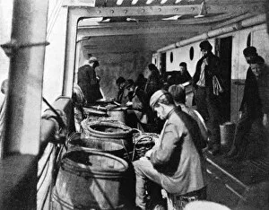 Emigrants Collection: Steerage passengers, working ones way out