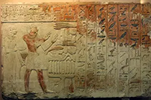 Limestone Prints: Stela fo Sensebek. 12th Dynasty. Limestone. Middle Kingdom