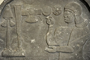 Stele with relief depicting Assyrian official Bel-Harran-bel Stele with relief depicting Assyrian official Bel-Harran-bel